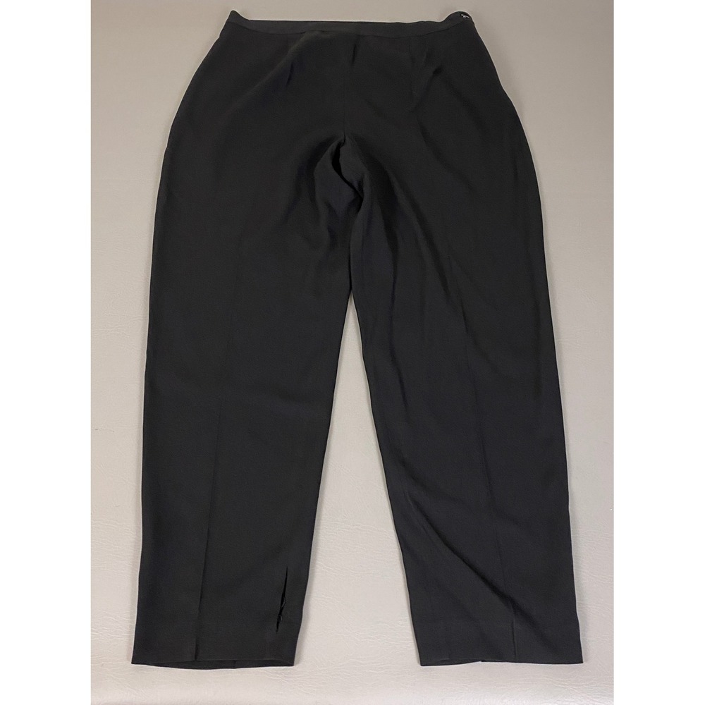 Evan-Picone Dress Pants Women's Size 16 Black Straight Leg *Flawed*
